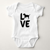 Liefde met Dog Running Romper (Voorkant)