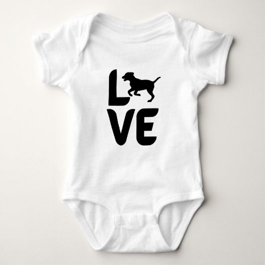 Liefde met Dog Running Romper (Voorkant)