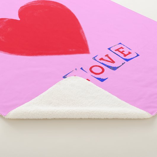 Liefde met een groot hart Valentijns's Gift Sherpa Deken (3/4)