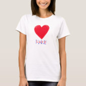 Liefde met een groot hart Valentijns's Gift T-shirt (Voorkant)
