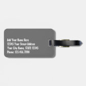 Liefde met een helder hart en helder adres / telef bagagelabel (Achterkant horizontaal)