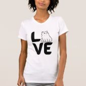 Liefde met een Kat als een O T-shirt (Voorkant)