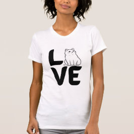 Liefde met een Kat als een O T-shirt