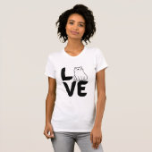 Liefde met een Kat als een O T-shirt (Voorkant volledig)