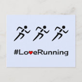 Liefde met een pictogram bleek blauw briefkaart (Voorkant)