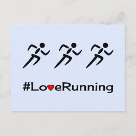 Liefde met een pictogram bleek blauw briefkaart