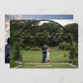 Liefde met een plot twist verander de datum kaart (Voorkant / Achterkant)