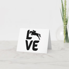 Liefde met een springpaarden als de O Kaart