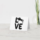 Liefde met een springpaarden als de O Kaart (Voorkant)