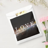 LIEFDE met elektrische lichten Bedankzakje (Gezegeld)