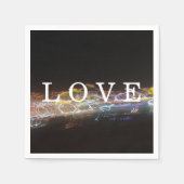 LIEFDE met elektrische lichten Servet (Voorkant)