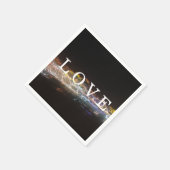 LIEFDE met elektrische lichten Servet (Hoek)