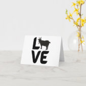 Liefde met Geit als de O BLANK Kaart (Gele Bloem)