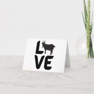 Liefde met Geit als de O BLANK Kaart