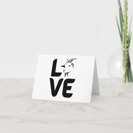 Liefde met Geit als de O BLANK Kaart