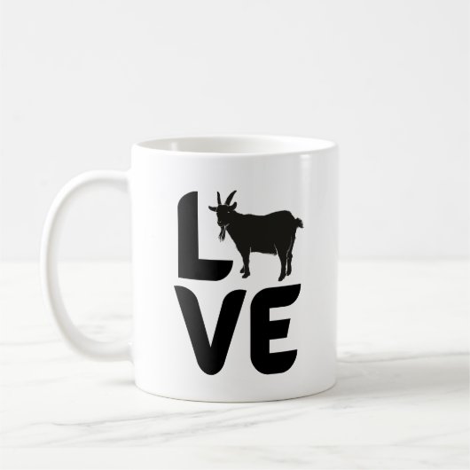 Liefde met Geit als de O Koffiemok (Links)