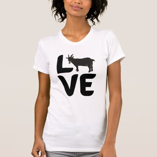 Liefde met Geit als de O T-shirt (Voorkant)