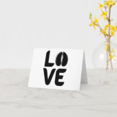 Liefde met geit en schapenhoef - Black BLANK Kaart (Gele Bloem)