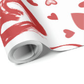 Liefde met hart cadeaupapier (Rol Hoek)