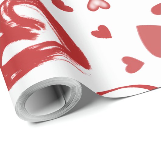 Liefde met hart cadeaupapier (Rol Hoek)