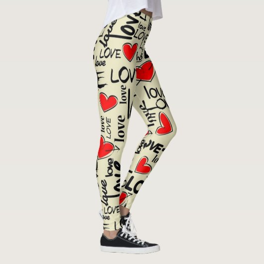 Liefde met hart leggings (Rechts)