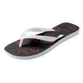 Liefde met hart Symbool Gedrukt Slippers-Sandalen Teenslippers (Schuin)