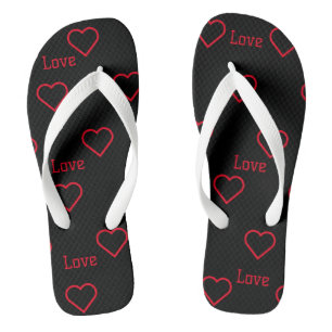 Liefde met hart Symbool Gedrukt Slippers-Sandalen Teenslippers
