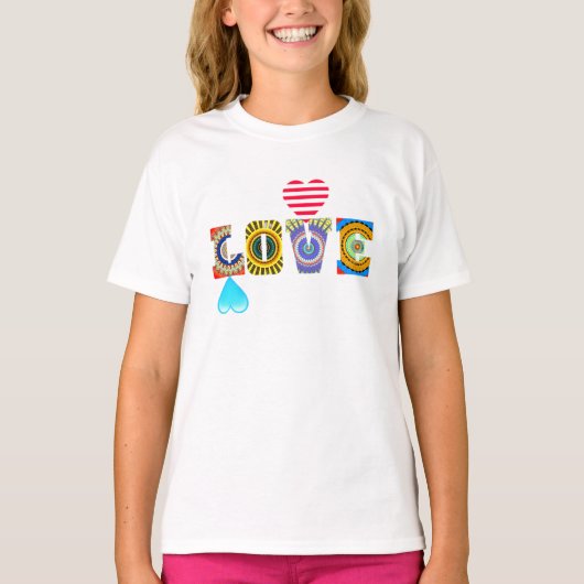 LIEFDE MET HARTEN T-SHIRT (Voorkant)