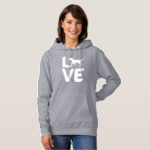 Liefde met Hond (Hardlopen) Hoodie (Voorkant volledig)