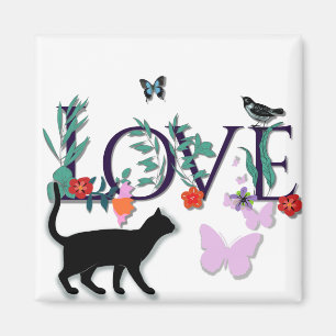 LIEFDE met Kat Magneet