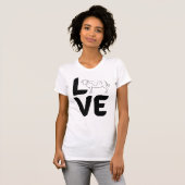 Liefde met Koe als de O T-shirt (Voorkant volledig)