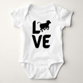 Liefde met Koe als een O Romper (Voorkant)