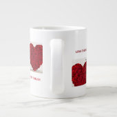 Liefde met koffie grote koffiekop (Achterkant)