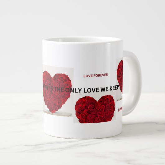 Liefde met koffie grote koffiekop (Voorkant rechts)