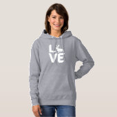 Liefde met konijn voor 0- White Design Hoodie (Voorkant volledig)