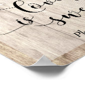 Liefde met lichtbruin hout en licht is een zoet de poster (Hoek)