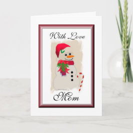 Liefde met mama feestdagen kaart