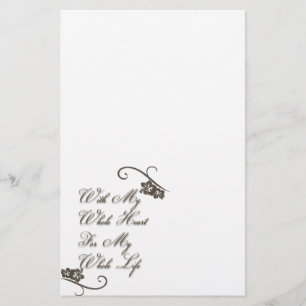 Liefde met mijn hele hart mijn hele leven, bijster briefpapier