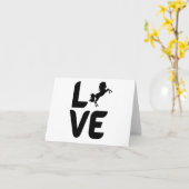 Liefde met Paard als de "O"BLANK Kaart (Gele Bloem)