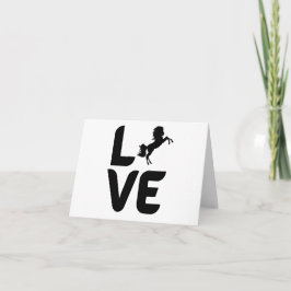 Liefde met Paard als de "O"BLANK Kaart