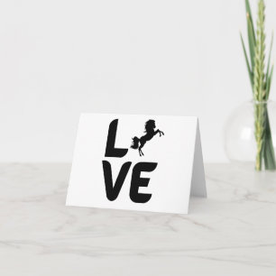 Liefde met Paard als de "O"BLANK Kaart