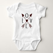 Liefde met Pijlen Baby Body Pak Romper (Voorkant)