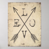 Liefde met pijlen poster (Voorkant)