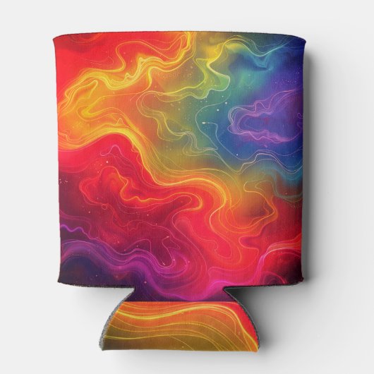 Liefde met Pride digitale kunst Blikjeskoeler (Achterkant)