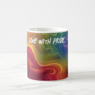 Liefde met Pride digitale kunst Koffiemok