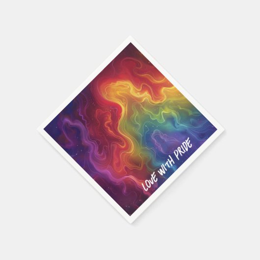 Liefde met Pride digitale kunst Servet (Hoek)