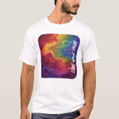 Liefde met Pride Digitale Print T-shirt (Voorkant)