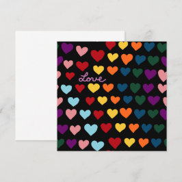 Liefde Met Regenboog van Harten