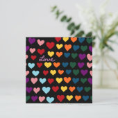 Liefde Met Regenboog van Harten (Staand voorkant)