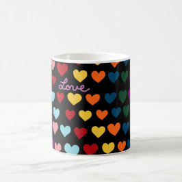 Liefde Met Regenboog van Harten Koffiemok